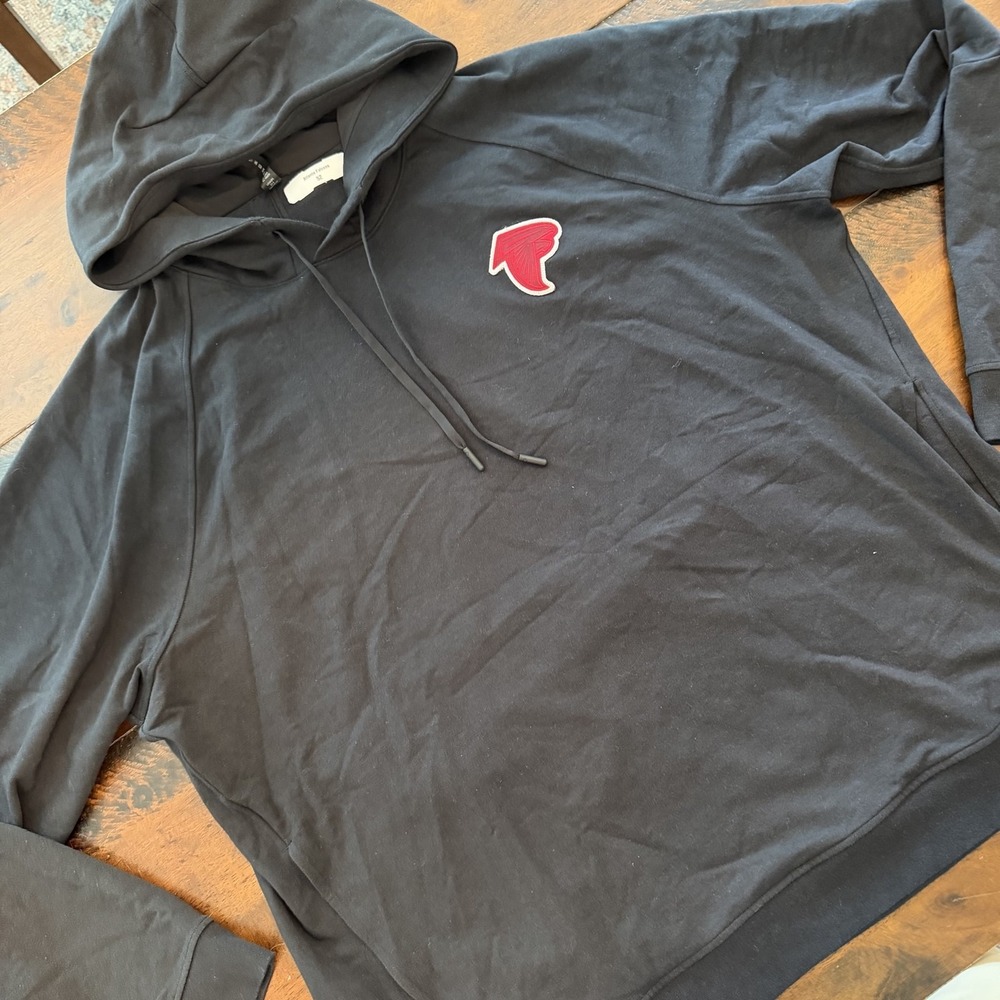 Atlanta Falcons Hoodie Sweatshirt Mens 3XL Black NFL Player Issued Lululemon